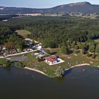 la grange du pin lake from the air