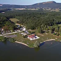 la grange du pin lake from the air